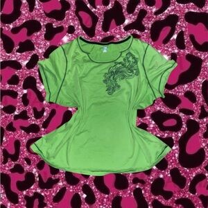 SB active Green y2k style athletic top